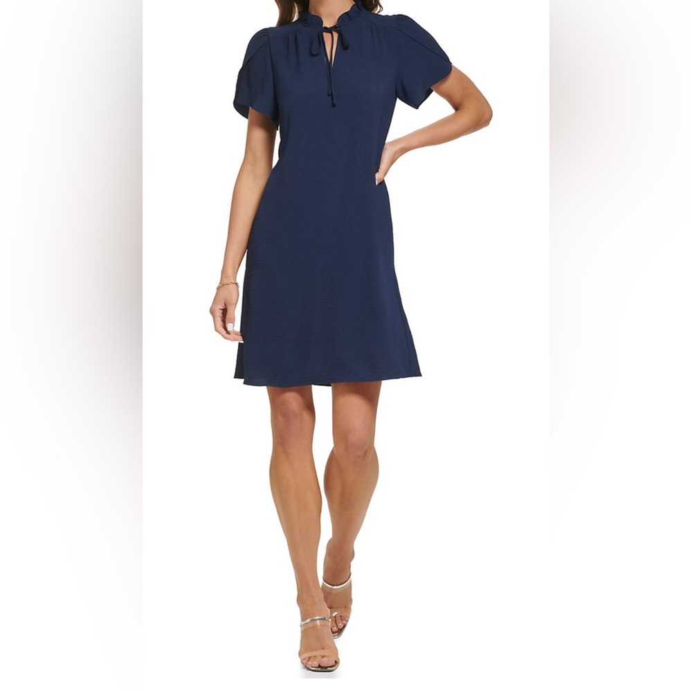 Elegant Navy Blue Women's Dress